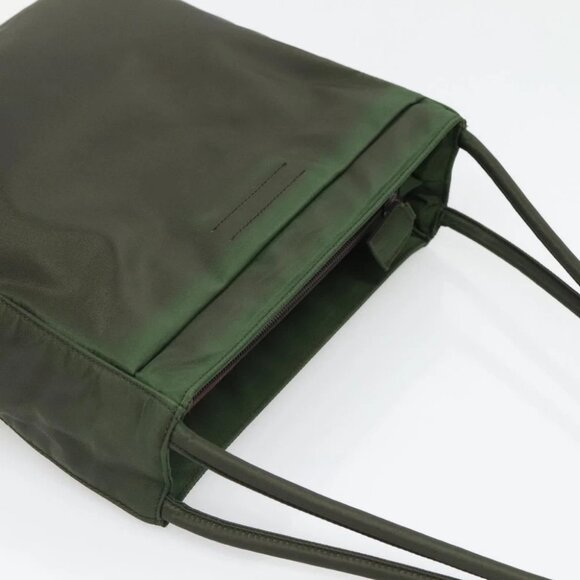 PRADA Shoulder Bag Nylon Khaki Silver Auth 129429 - Picture 7 of 15